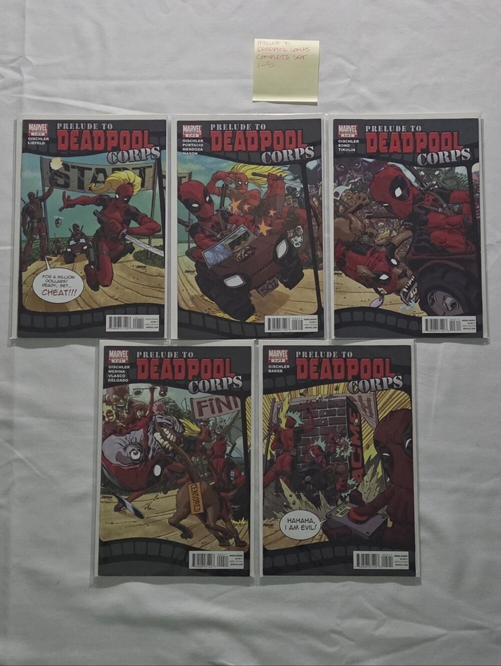 Prelude to Deadpool Corps (2010) comic book lot